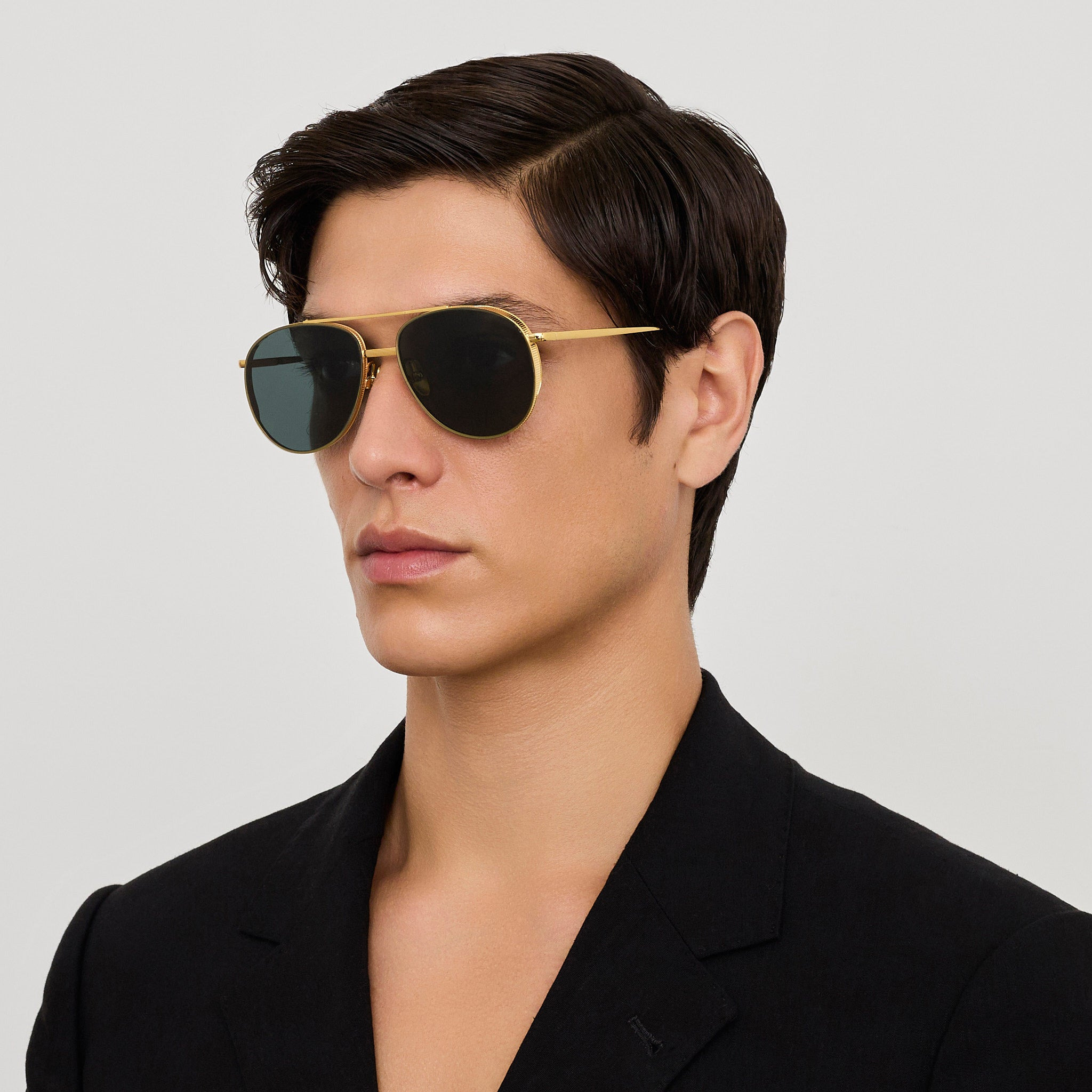 Meret Sunglasses in Green and Gold - 5