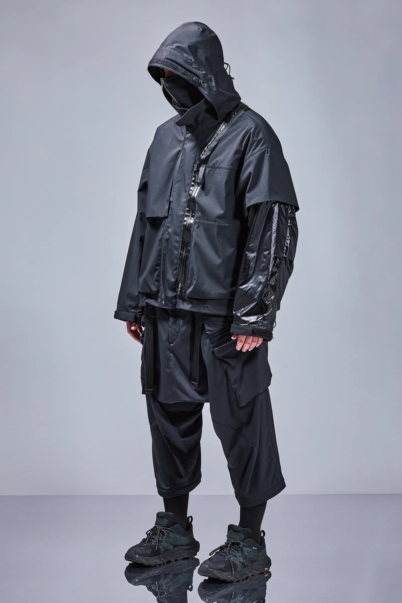 J115K-E Encapsulated Nylon Interops Jacket Black - 57