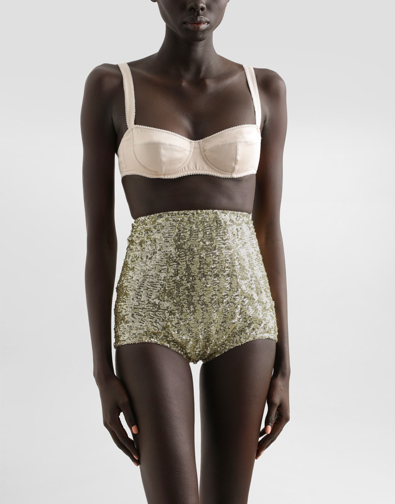 Dolce & Gabbana Sequined high-waisted panties outlook