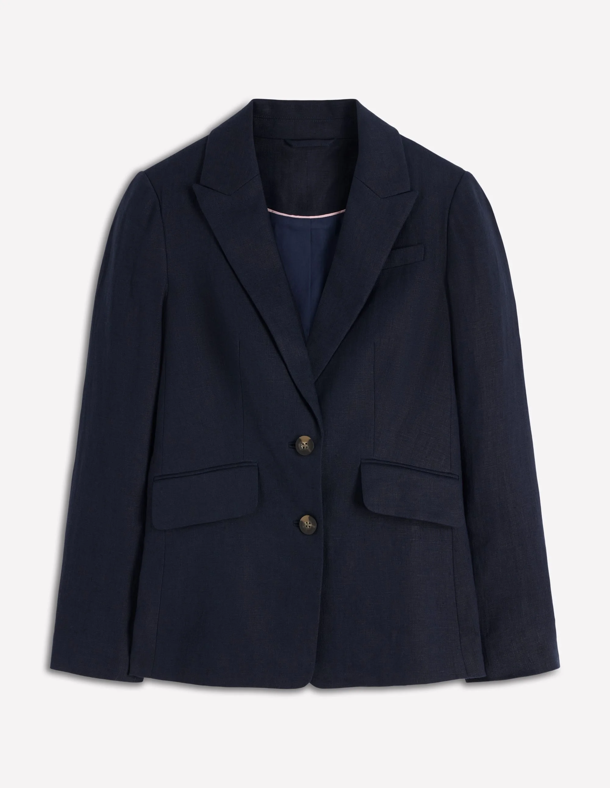 Stamford Linen Blazer-Navy - 1