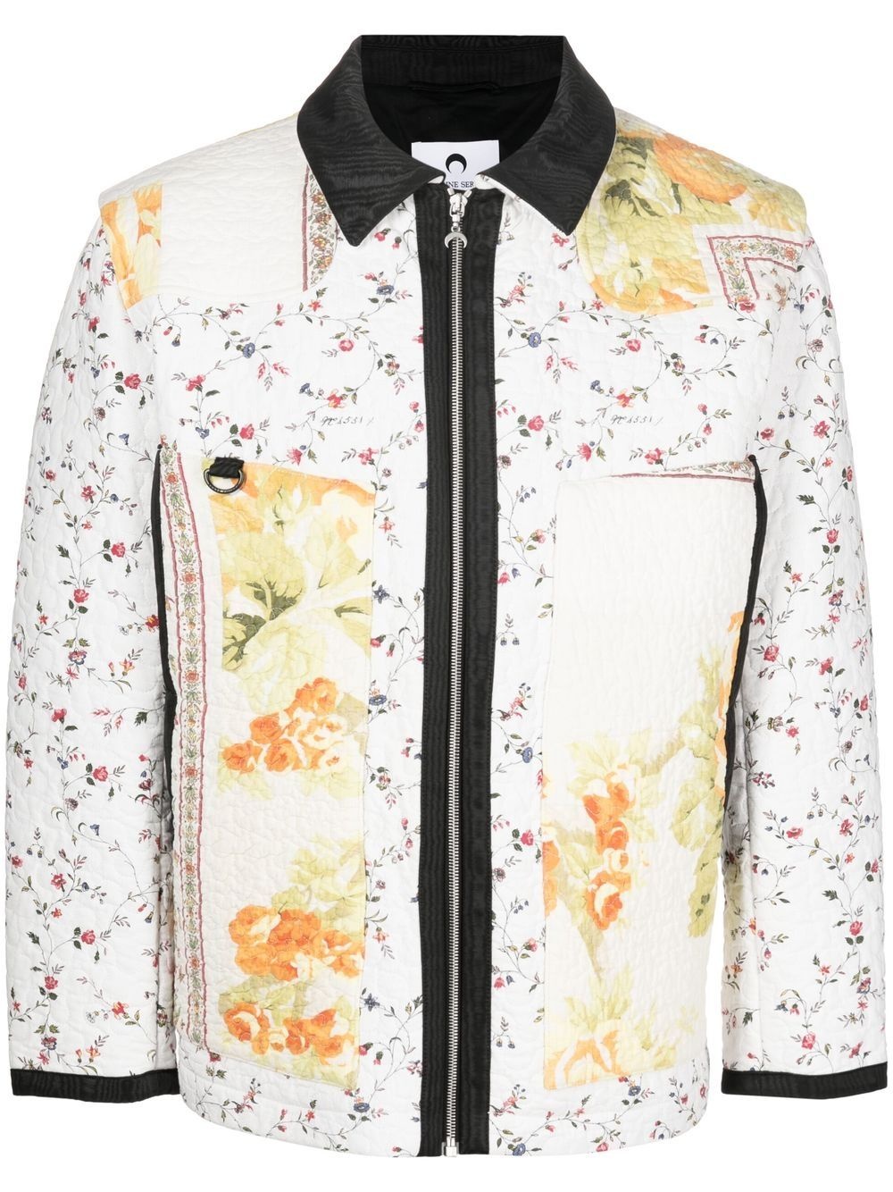 Boutis floral-print quilted jacket - 1