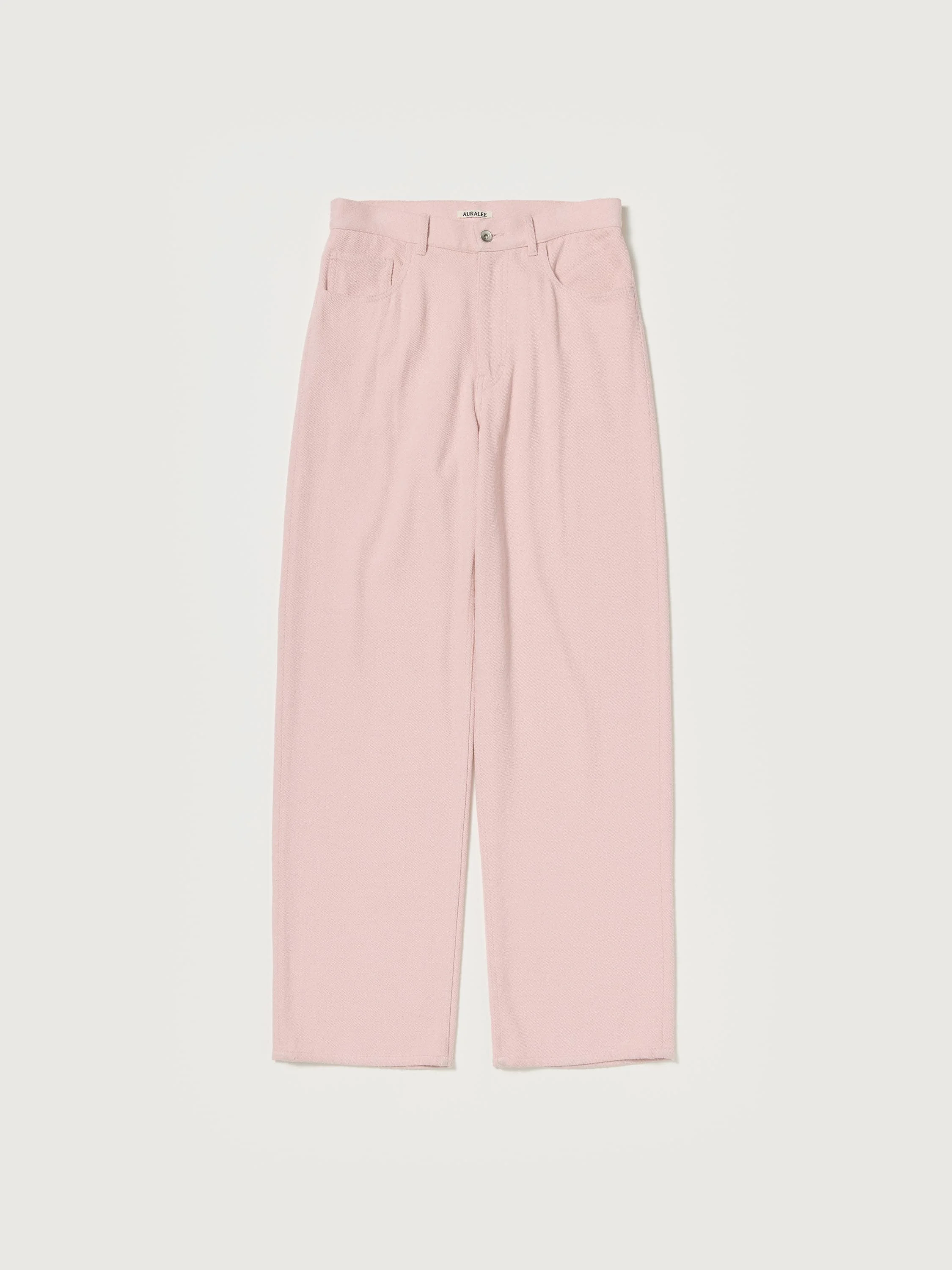 SILK NEP DENIM 5P WIDE PANTS - 1