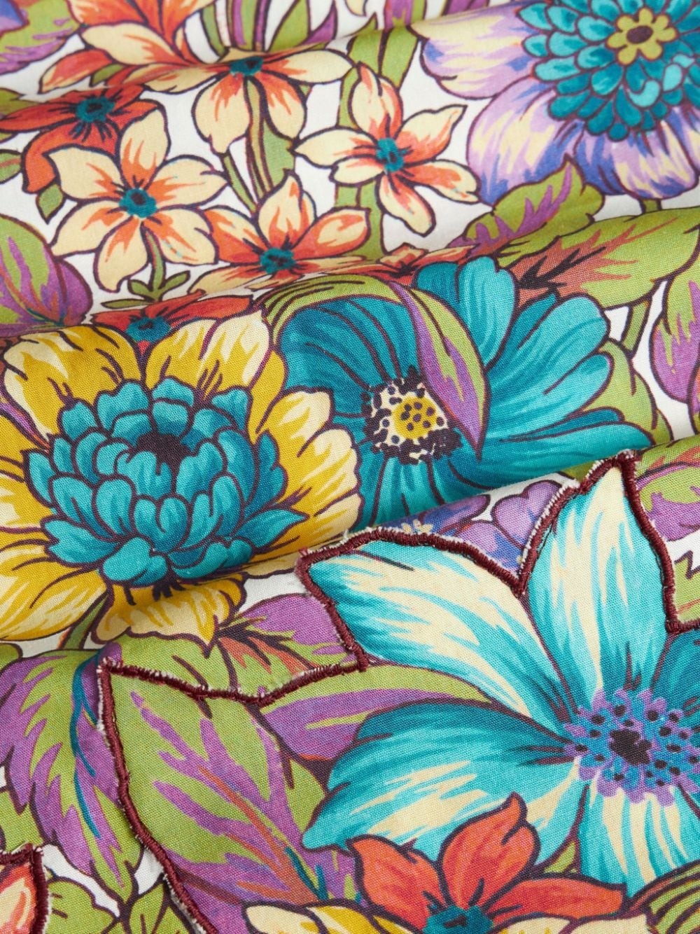 floral-print cotton minidress - 5