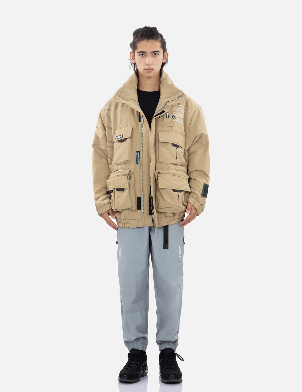 Multi Pocket Padded Bomber Jacket - 5
