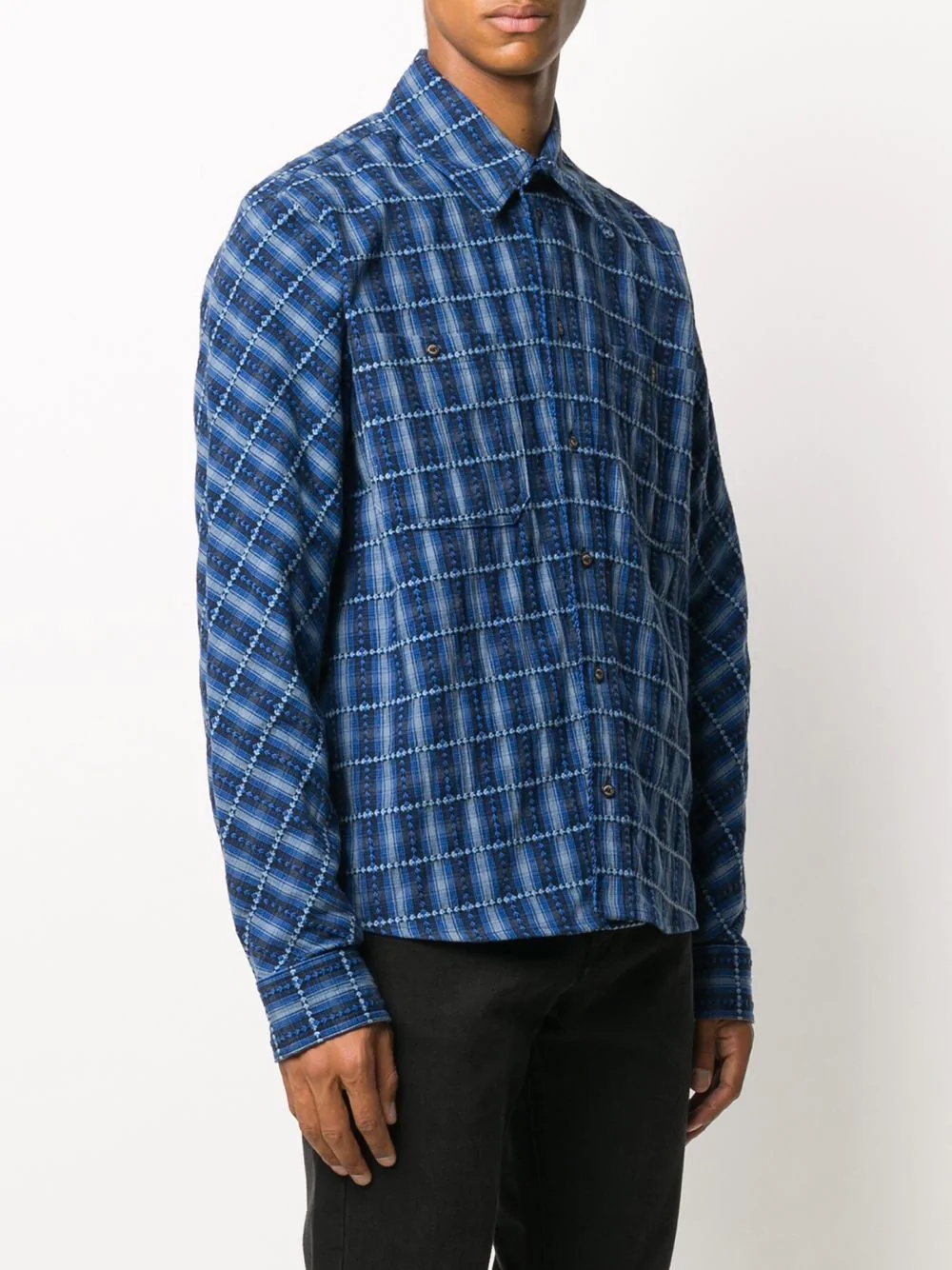 checkered flannel shirt - 3