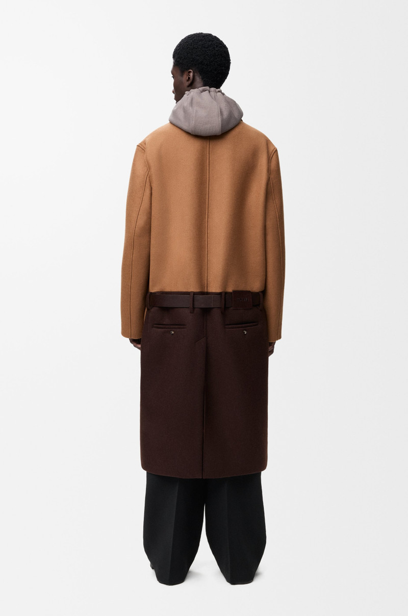 Belted coat in wool 4