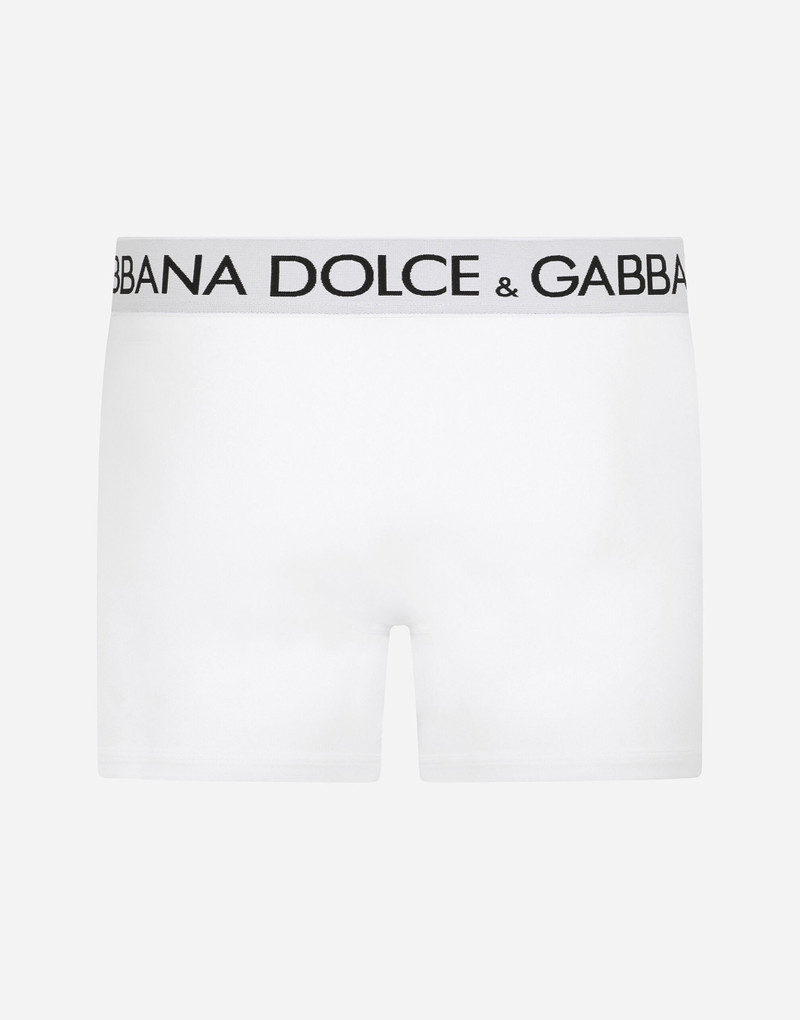 Dolce & Gabbana Two-way-stretch cotton jersey long-leg boxers outlook