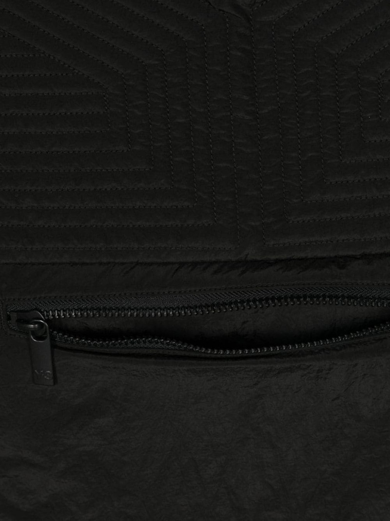 Y-3 logo-print quilted scarf outlook