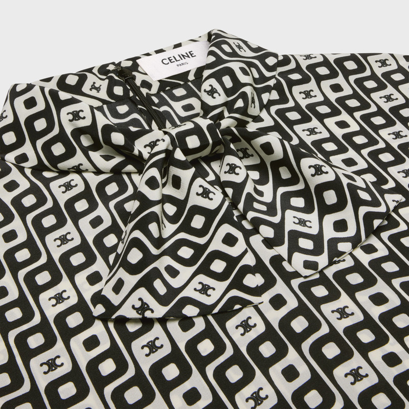 lavaliere blouse with bow in silk 3