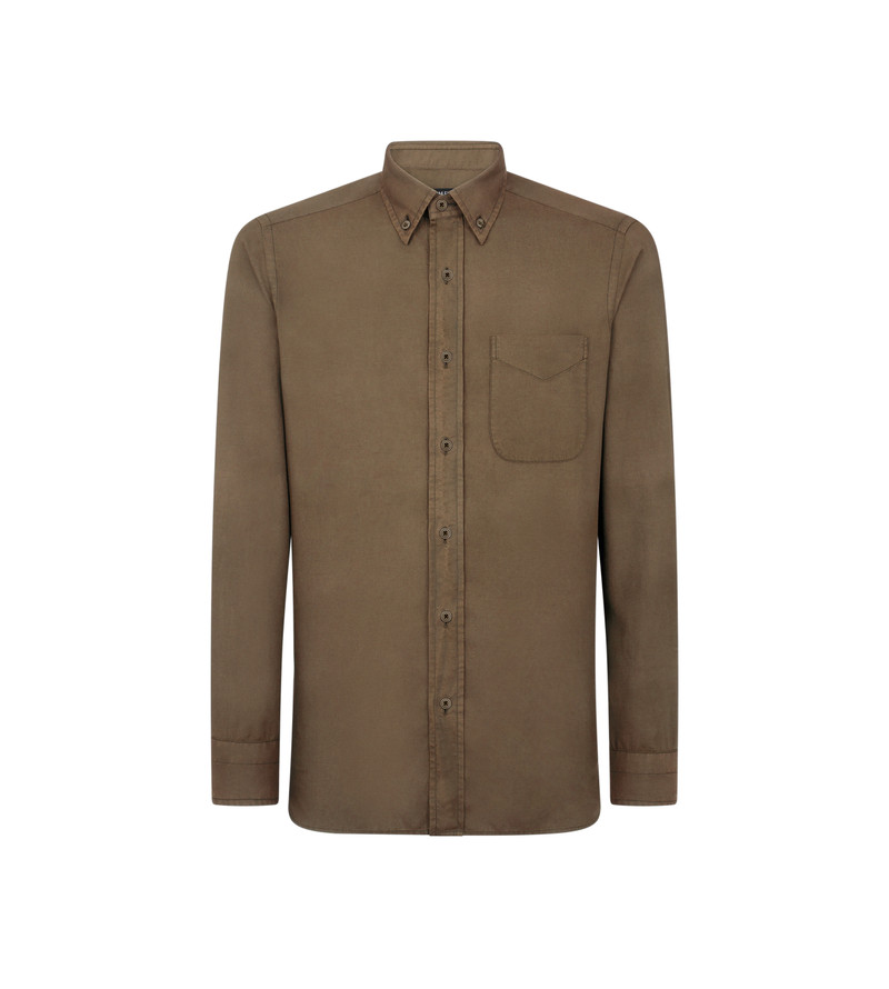 CASHMERE LIGHT TWILL SLIM FIT SHIRT 1