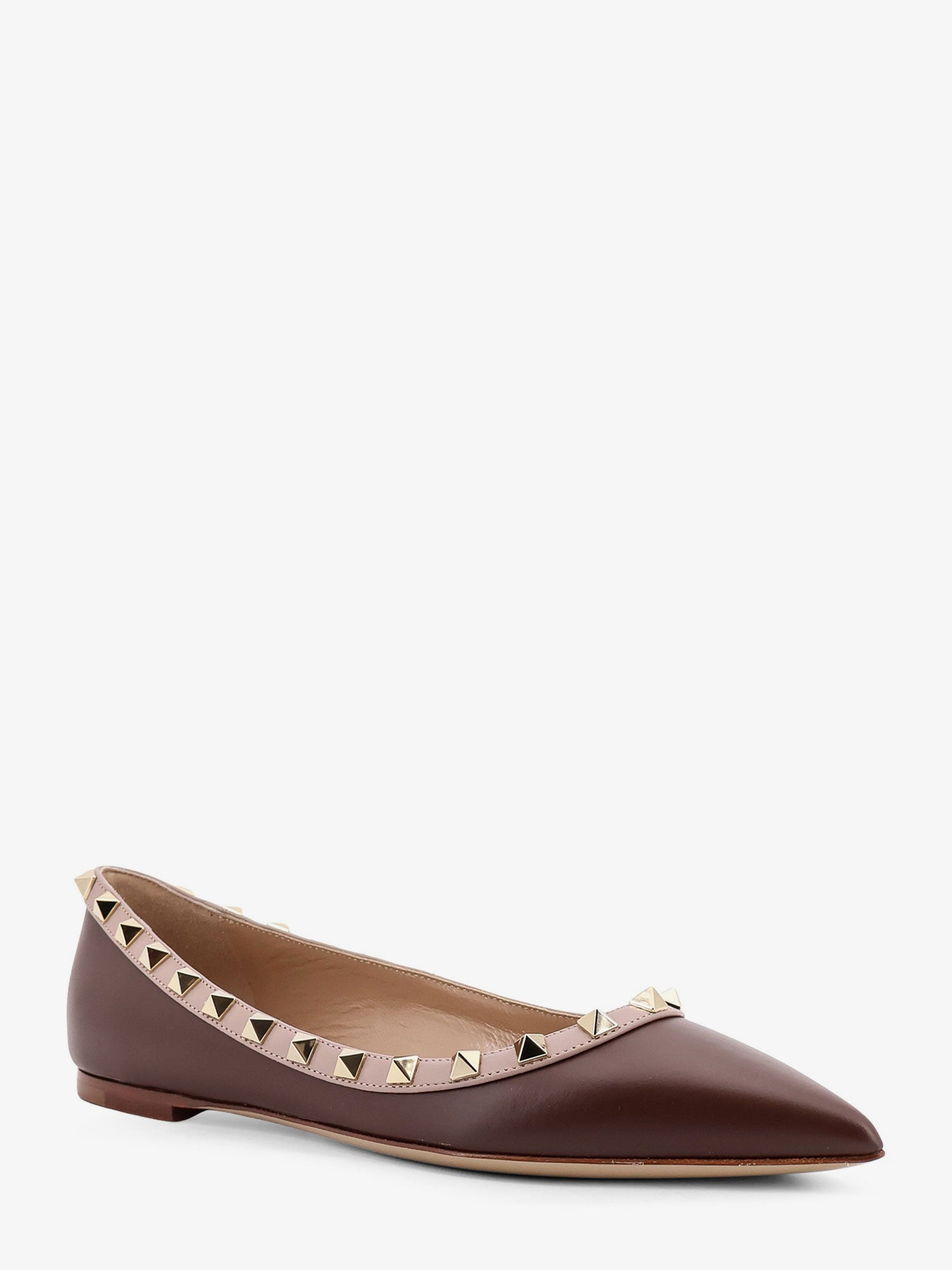 Rockstud Leather Ballerinas - 2