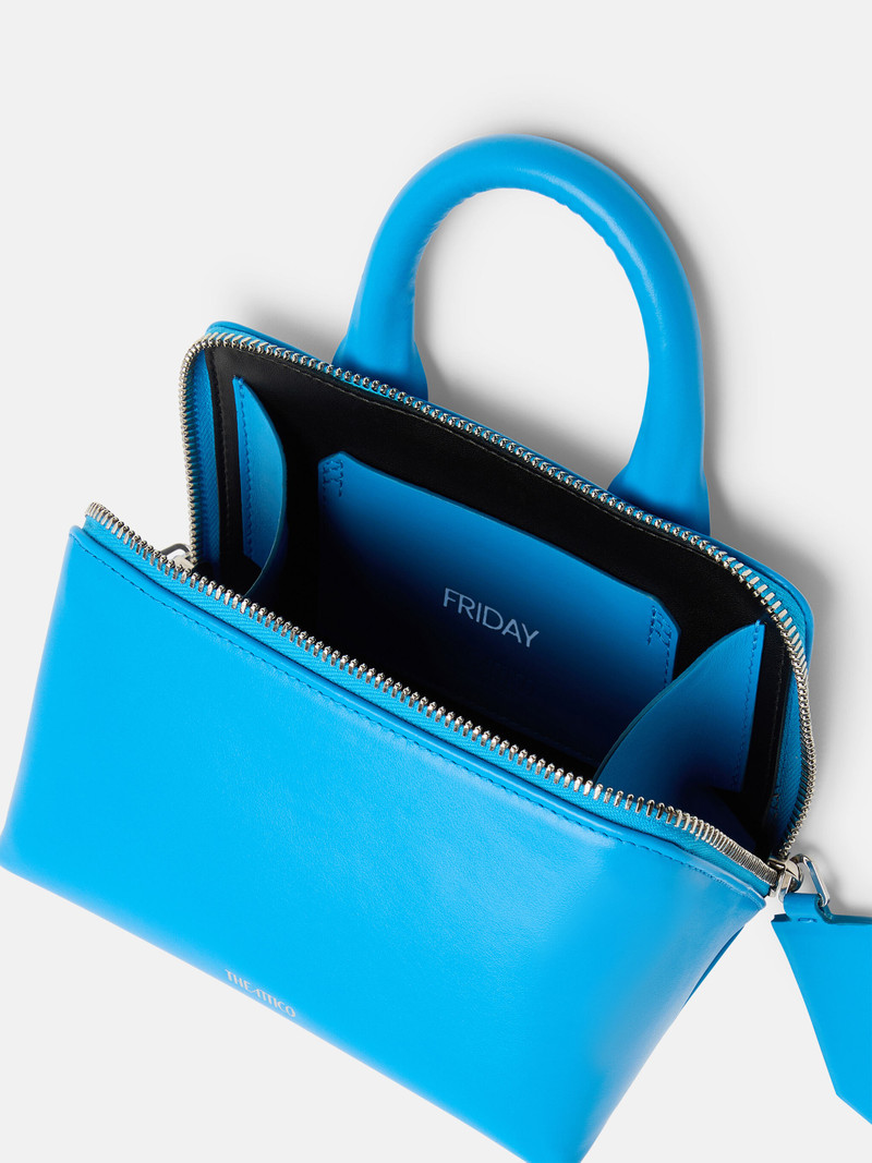 ''FRIDAY'' TURQUOISE MINI HANDBAG 4