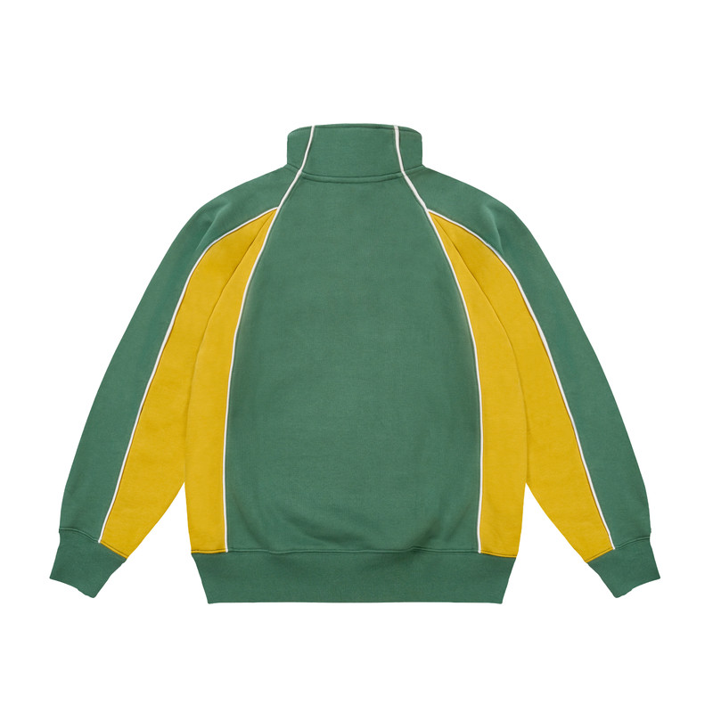 PALACE COURTSIDE 1/4 ZIP RACEY GREEN / SUNNY YELLOW outlook