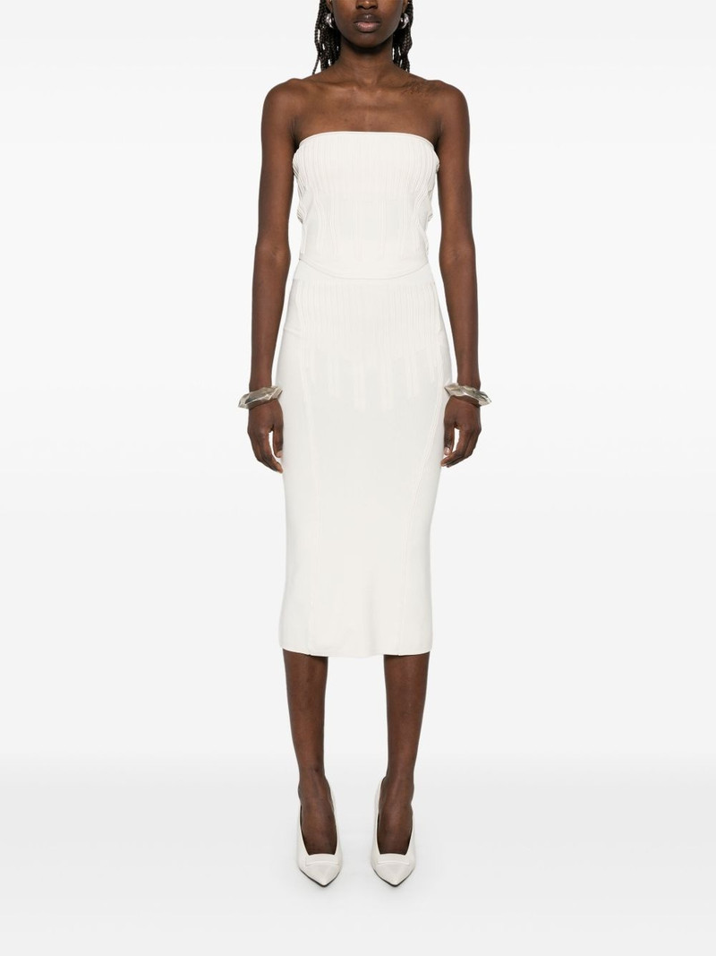 MUGLER boning-detail top outlook