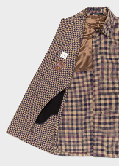 Paul Smith Houndstooth Wool Tweed Overcoat outlook