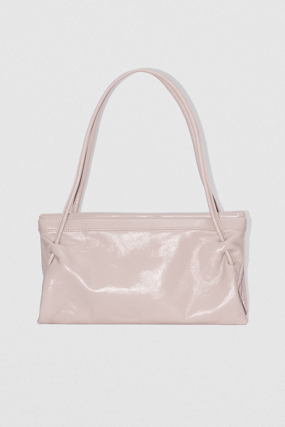 HANNAH FOSSIL GLOSSED NAPPA LEATHER SHOULDER BAG - 1
