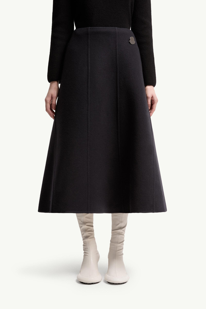 Moncler + JIL SANDER Wool Midi Skirt 4