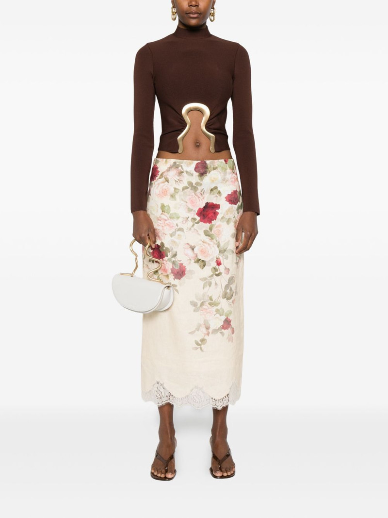 Cult Gaia high-neck embellished top outlook