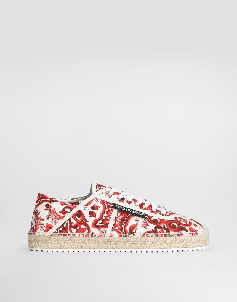 Majolica-print canvas espadrilles 1
