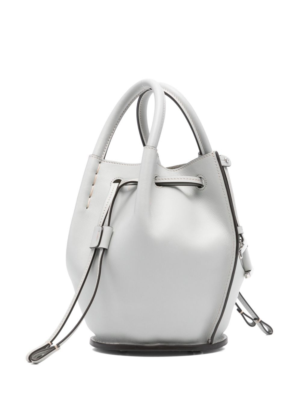 Tod's Women Logo-Charm Leather Mini Bucket Bag - 5