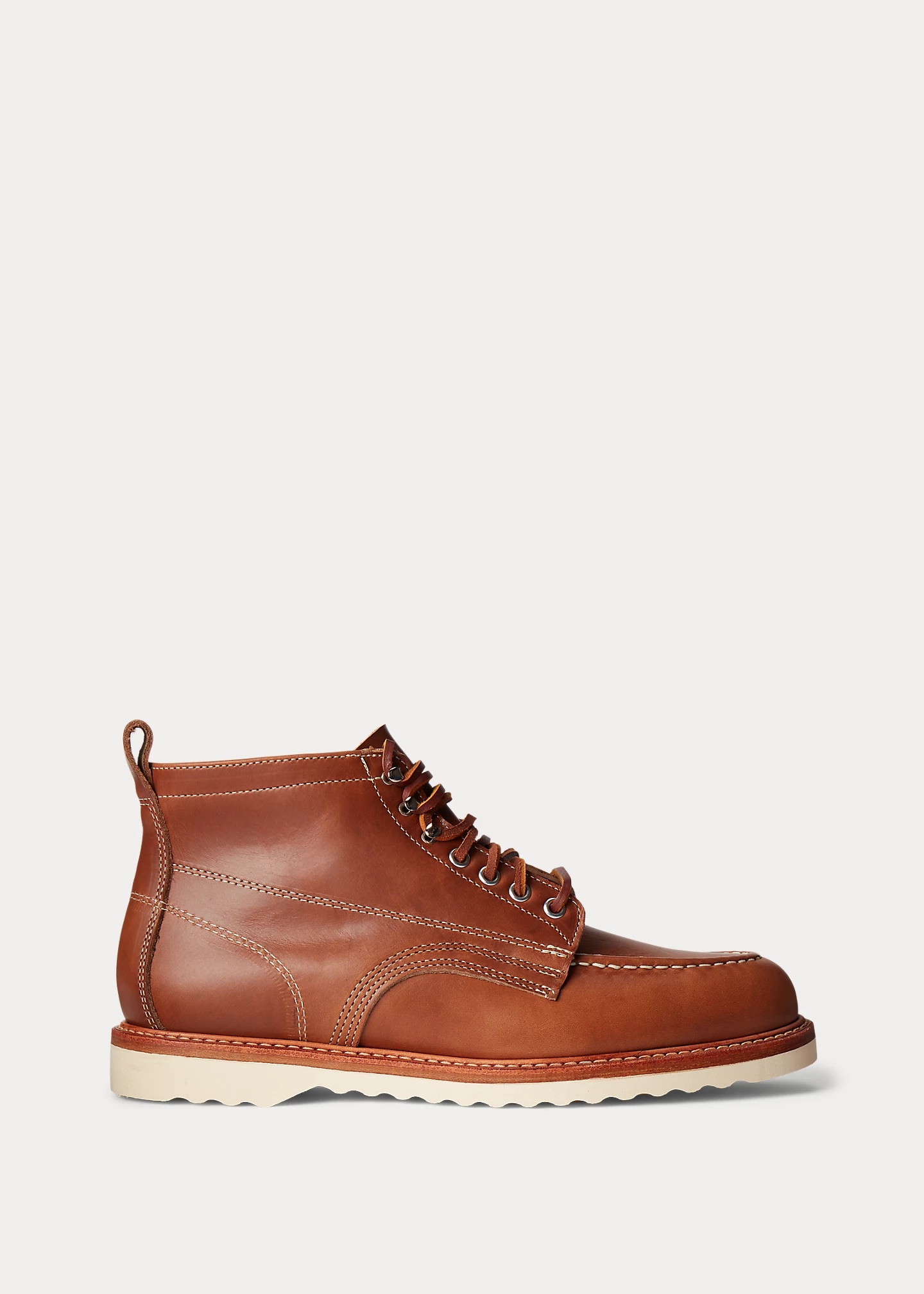 Leather Lace-Up Boot - 1