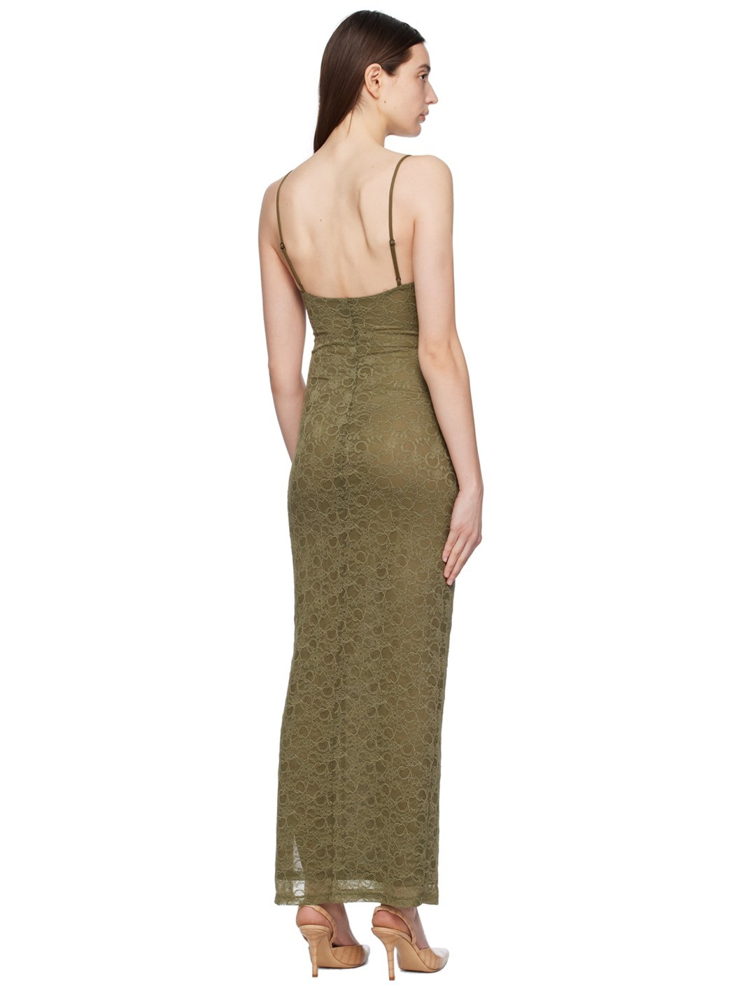 Green Thais Maxi Dress - 3