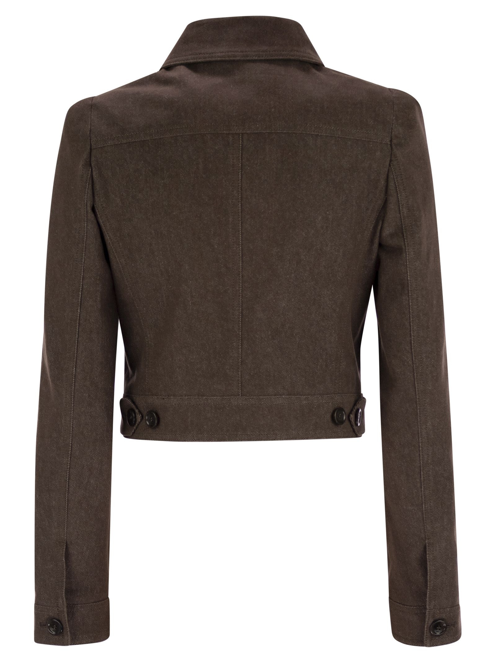 Maxmara Women Carpa - Denim-Effect Crop Jacket - 2