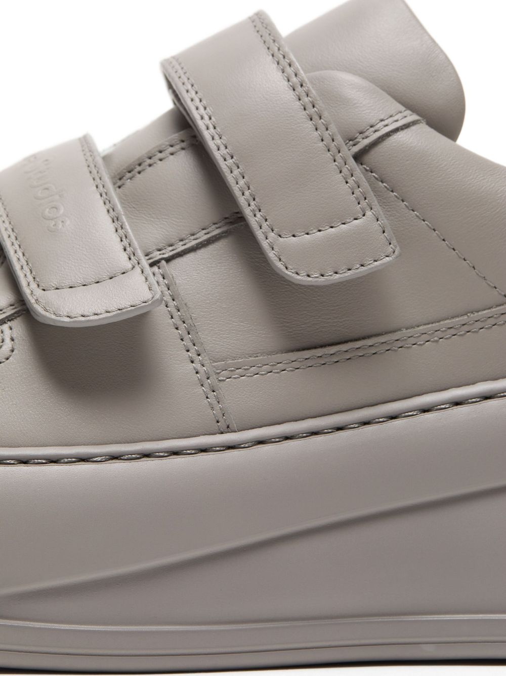 leather platform sneakers - 4