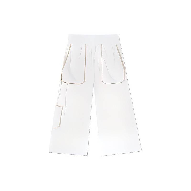Converse (WMNS) Converse Knit Cargo Straight Casual Pants 'White' 10021453-A02 outlook