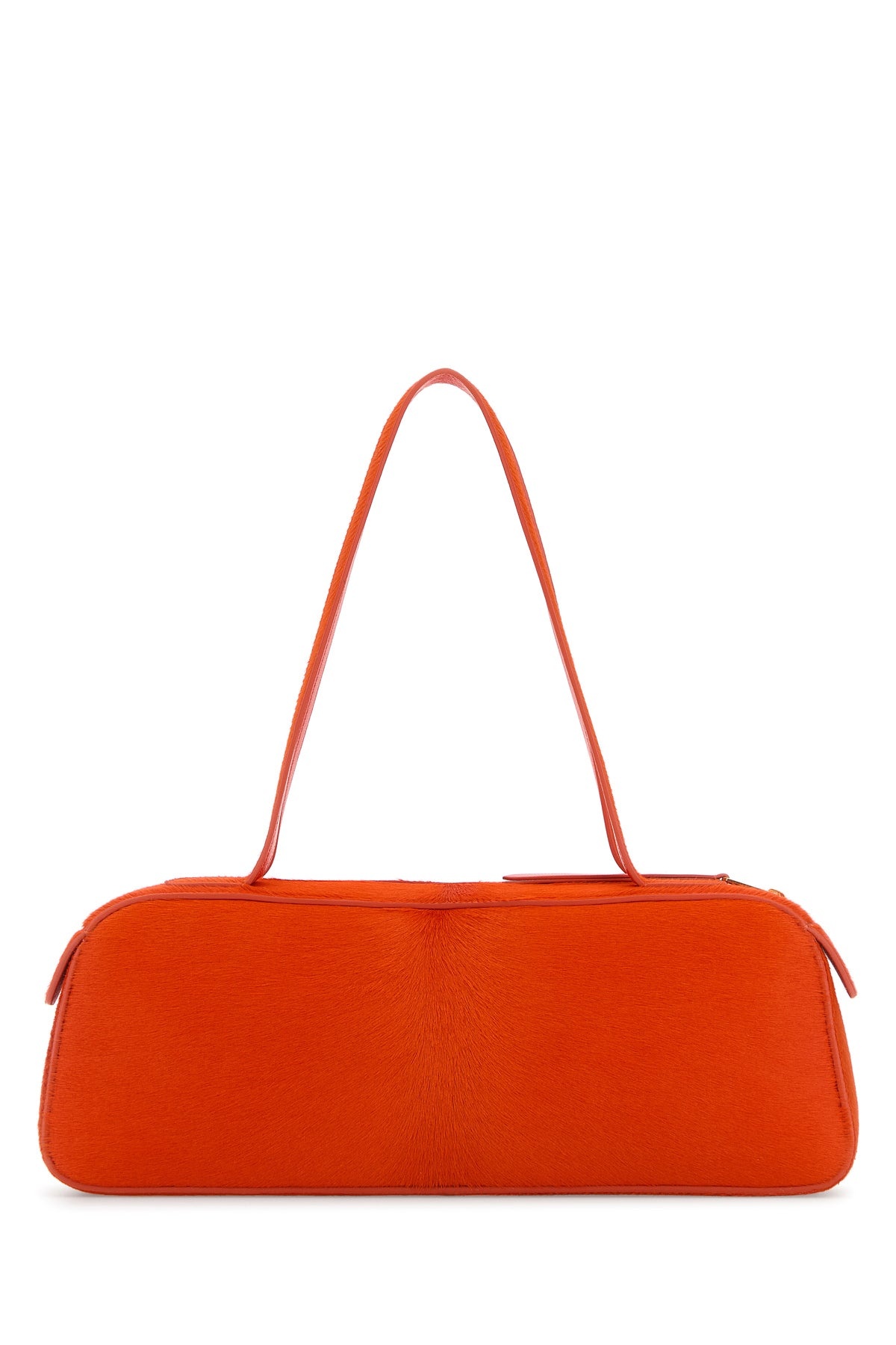 Orange calf hair Simona shoulder bag - 3