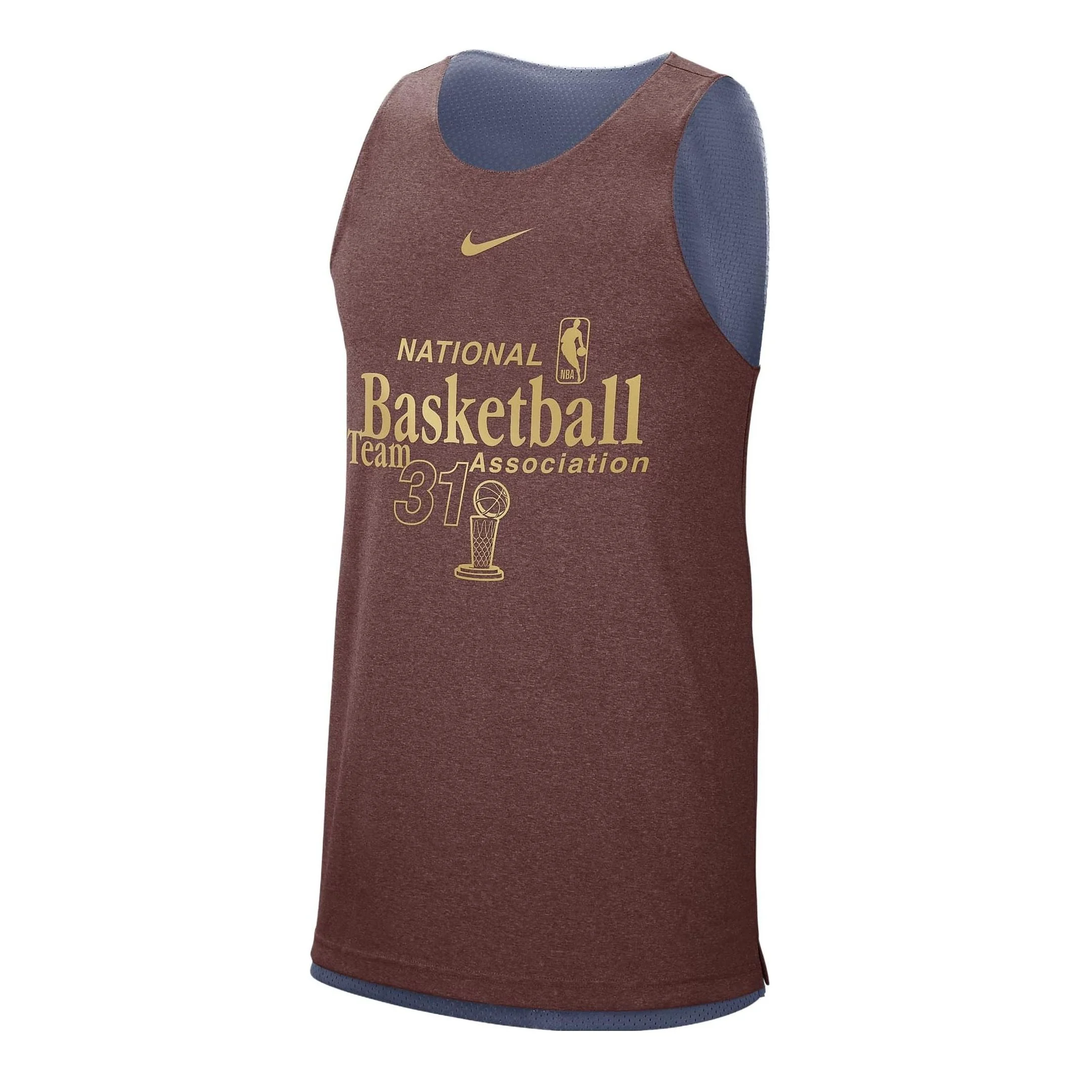 Nike Team 31 Standard Issue Reversible Jersey 'Brown' DX9787-491 - 1