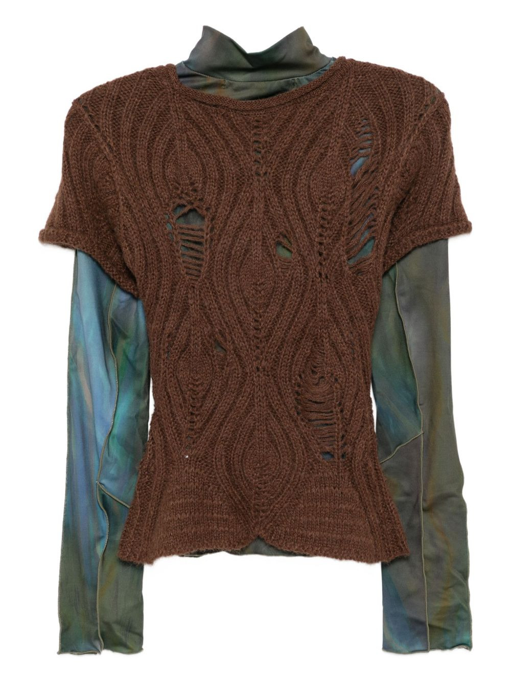 layered  pattern top set - 2