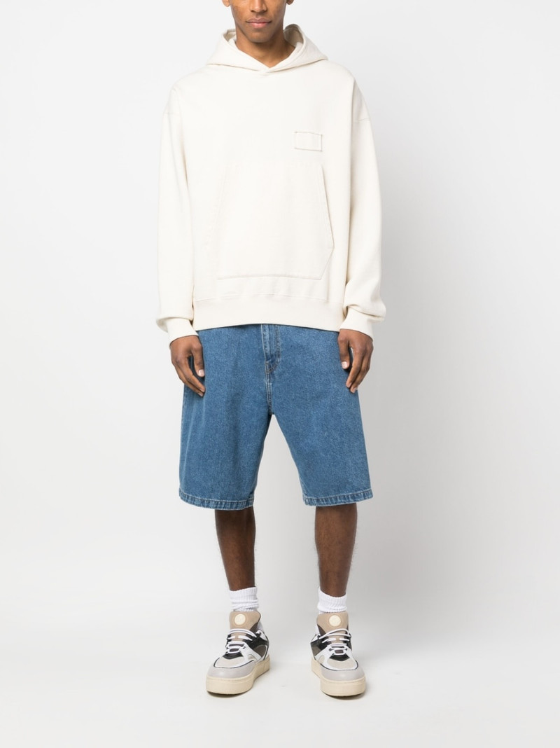 Carhartt logo-detail denim shorts outlook