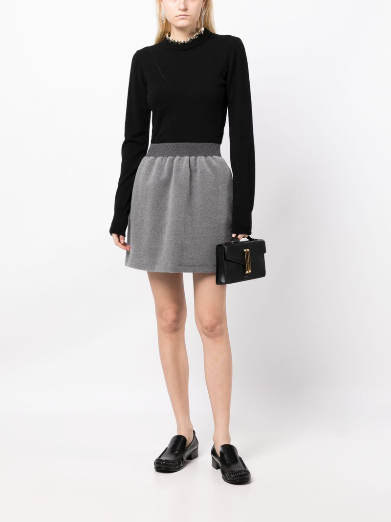 FABIANA FILIPPI felted A-line wool miniskirt outlook