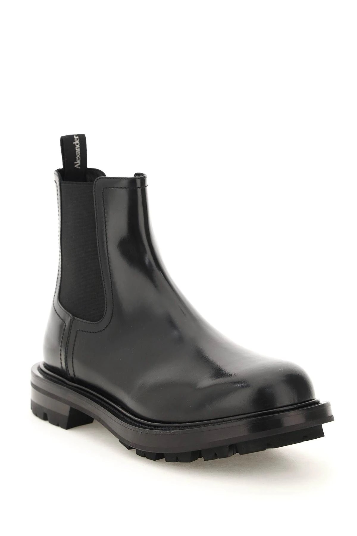 BRUSHED LEATHER CHELSEA BOOTS - 4