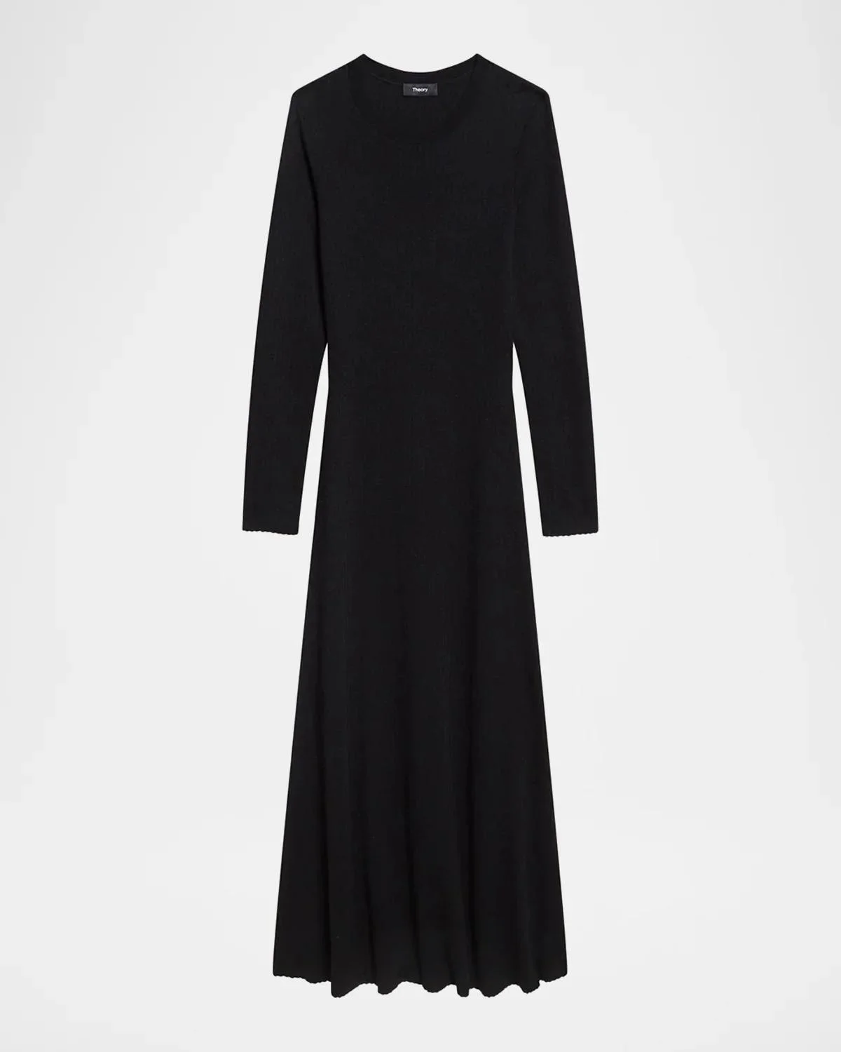 Merino Wool Crewneck Midi Dress - 1