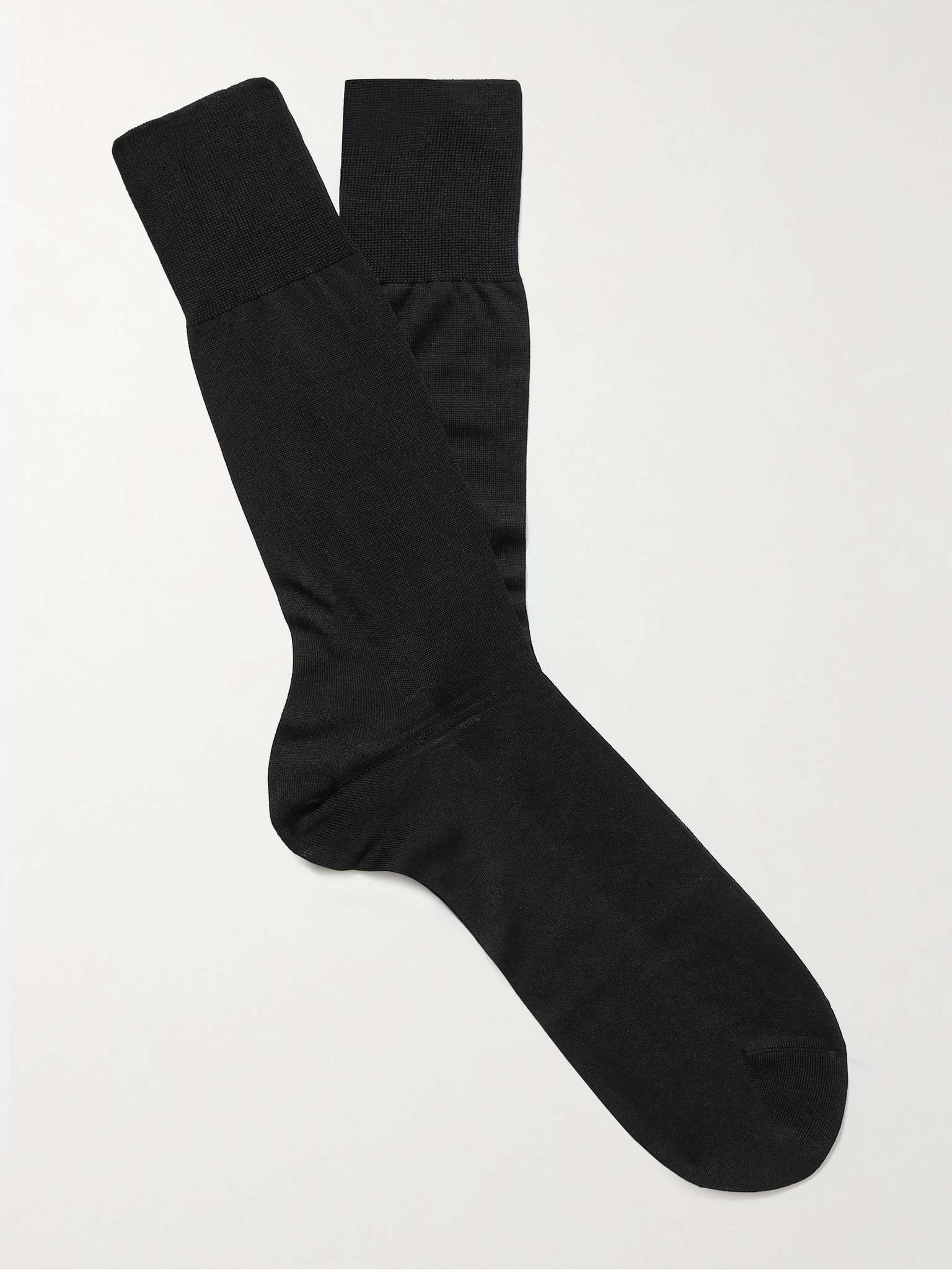 No 4 Silk-Blend Socks - 1