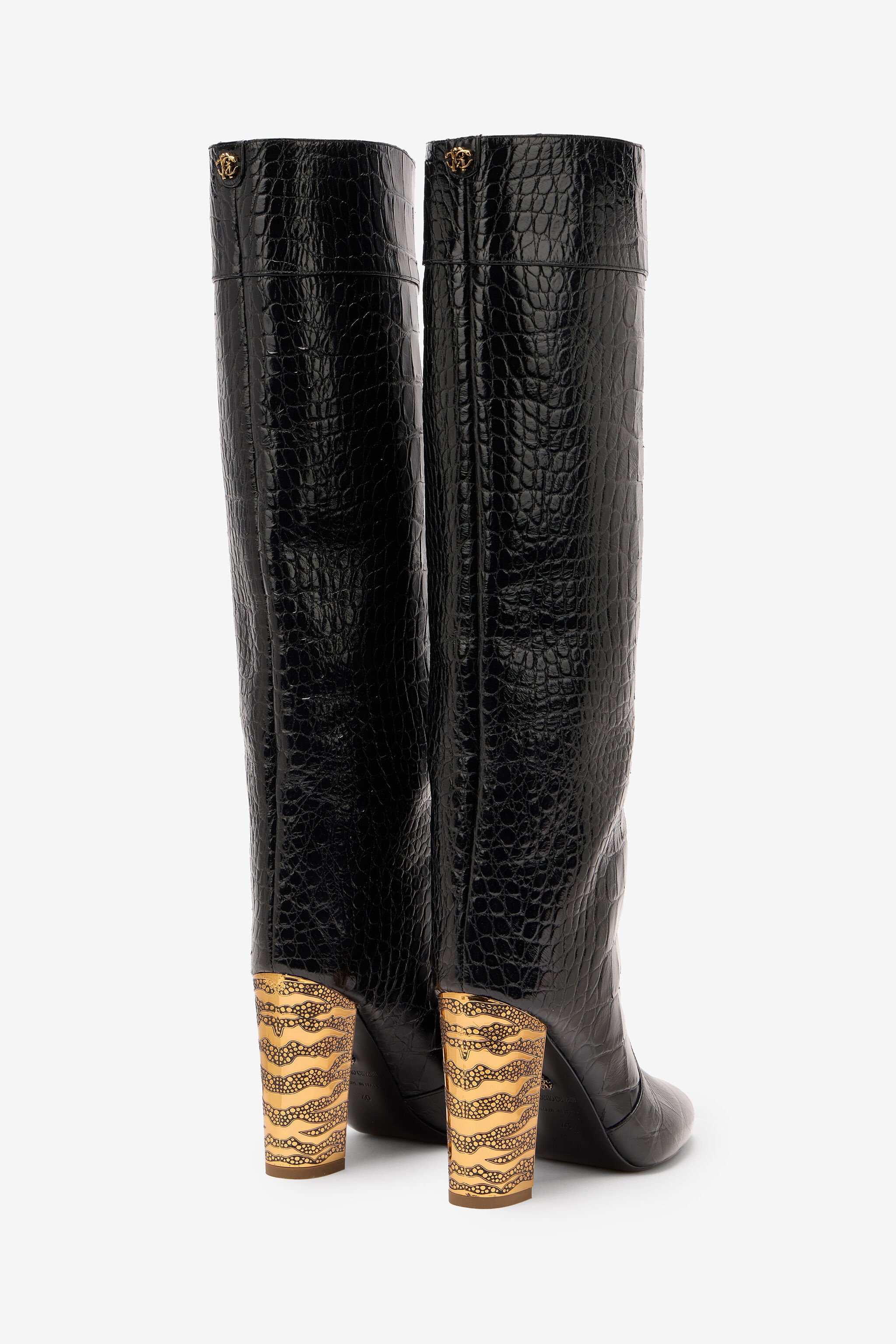 Boots With Crocodile Embossing - 3