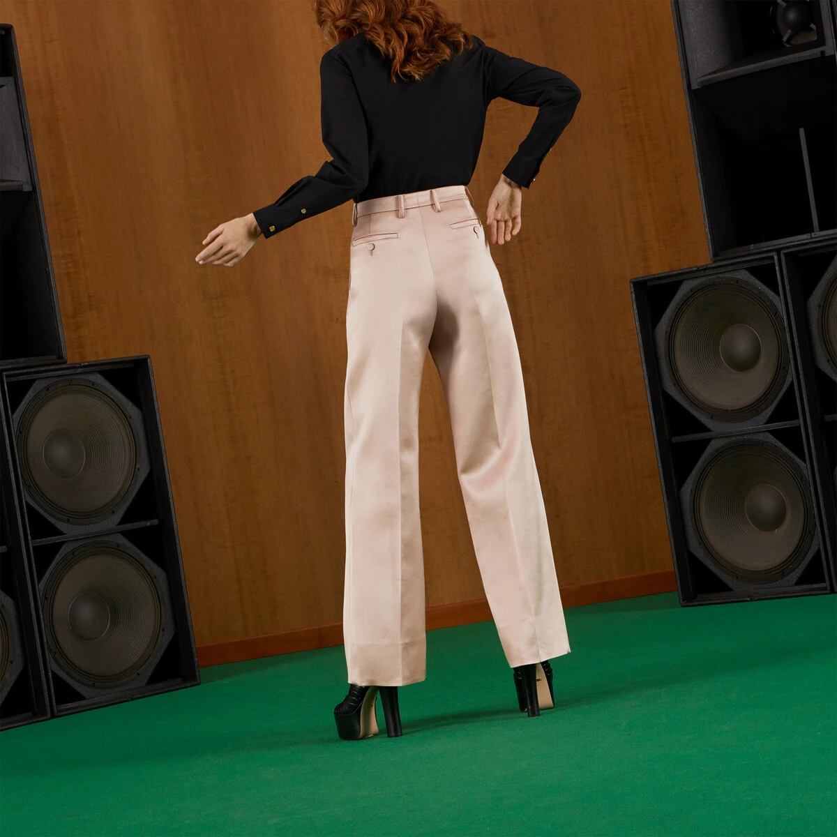 Straight satin pants - 7