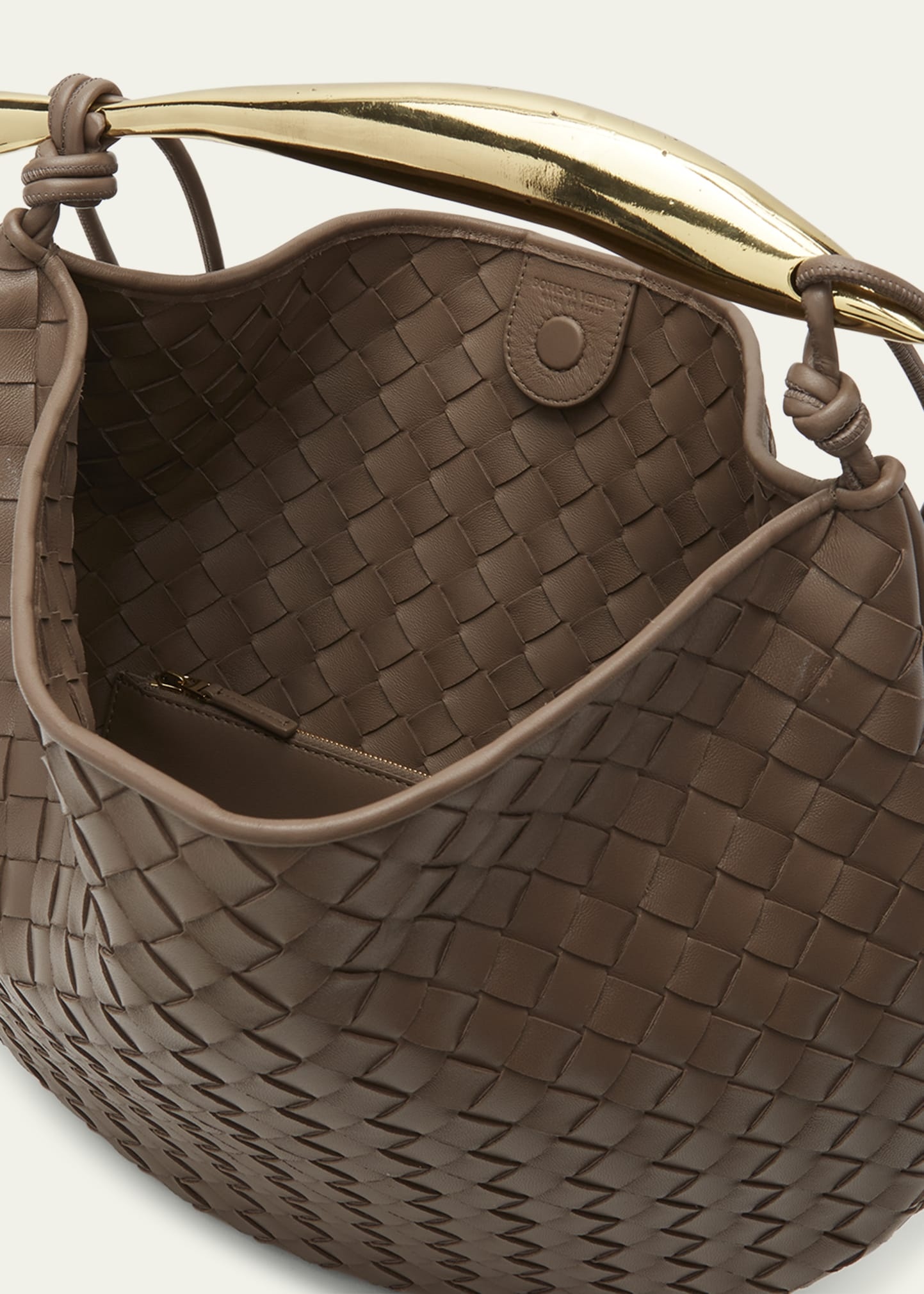 Sardine Medium Intrecciato Leather Top-Handle Bag - 4
