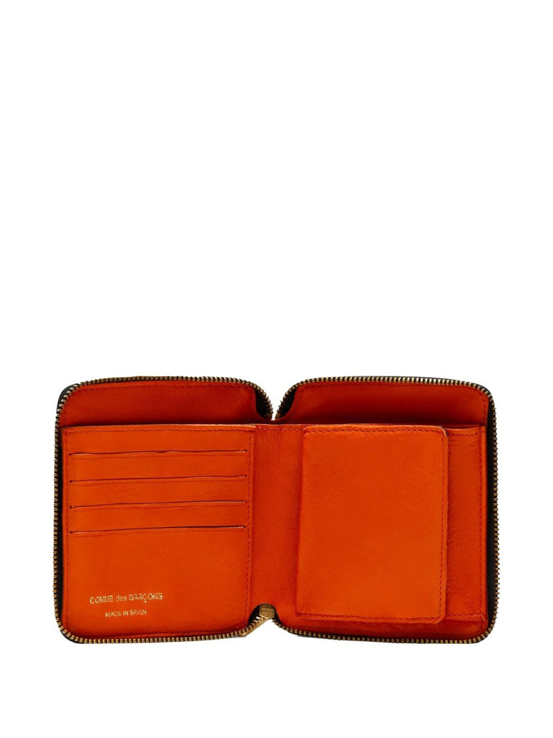 Comme des Garçons PLAY zip-up "Orange" wallet outlook