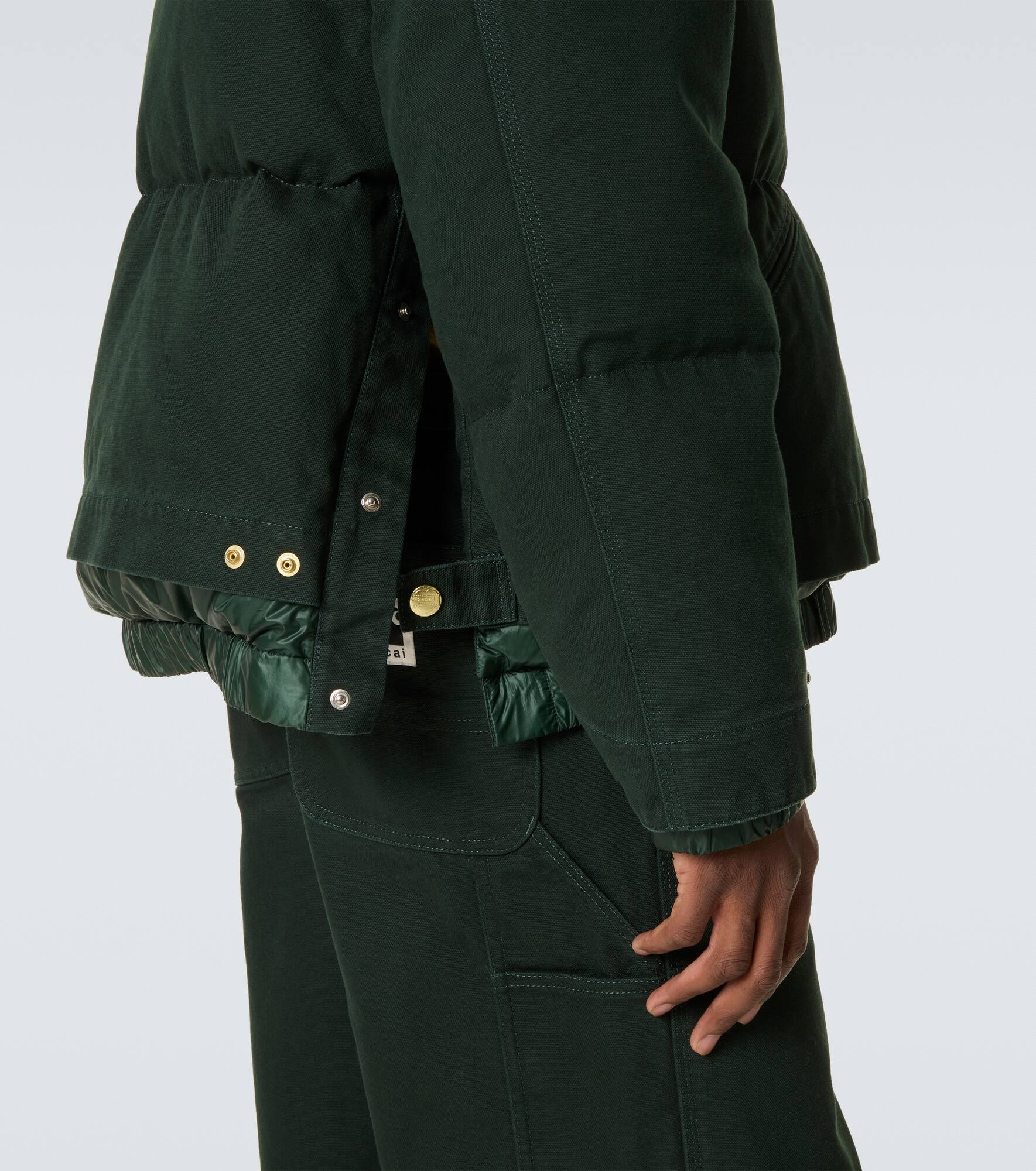 x Carhartt cotton canvas down jacket - 7