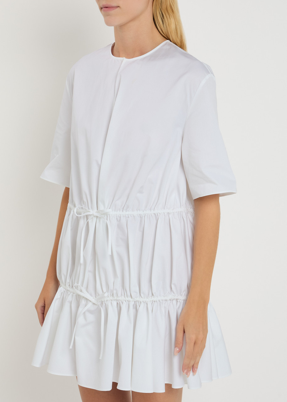 Alaïa Brushed Cotton-poplin Mini Dress - 2