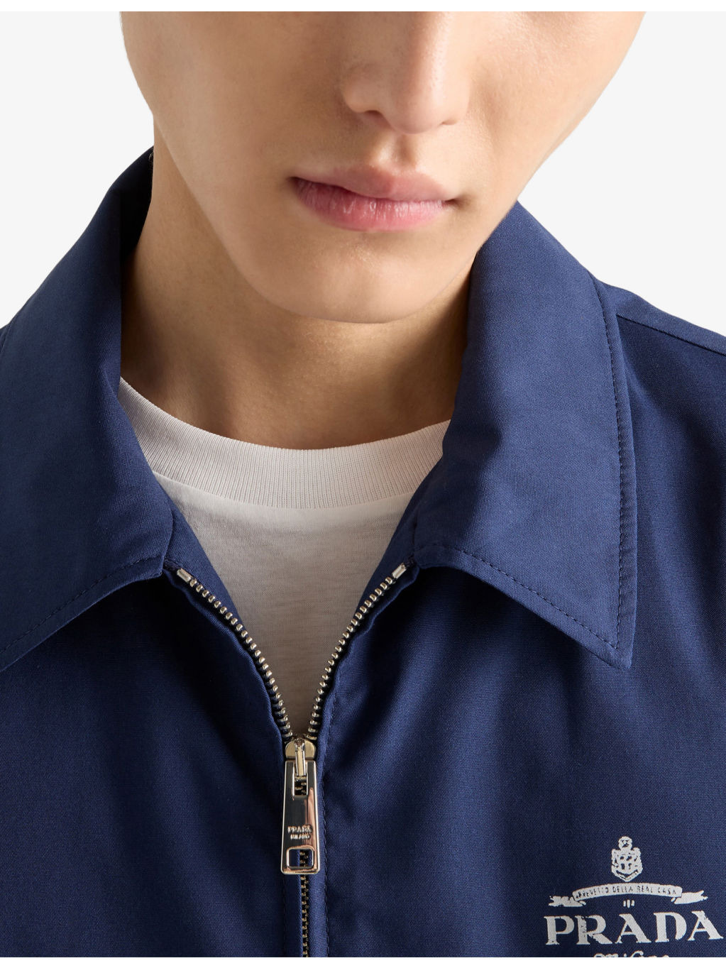Branded-print side-pocket woven jacket - 4