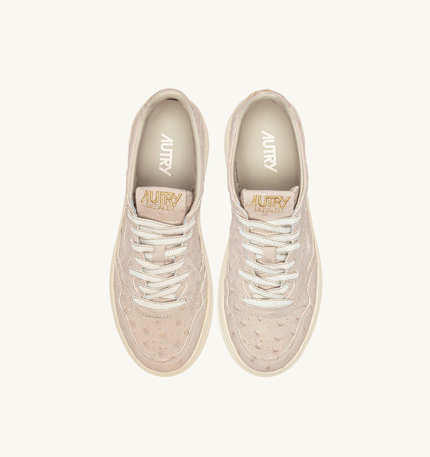 MEDALIST LOW SNEAKERS IN WOOD ASH LEATHER - 5