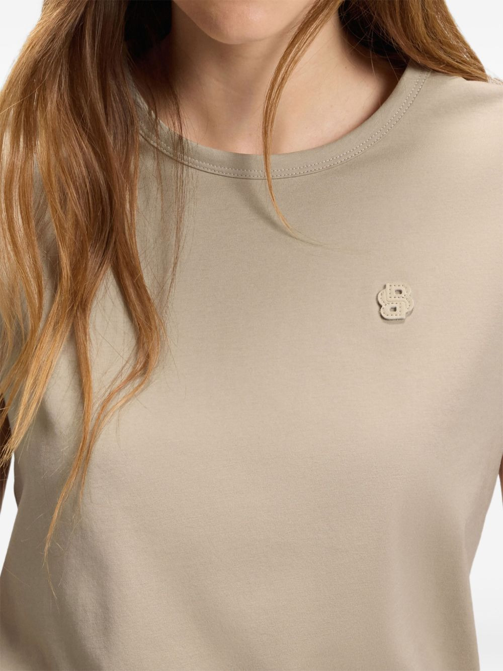 logo-appliqué cotton T-shirt - 5