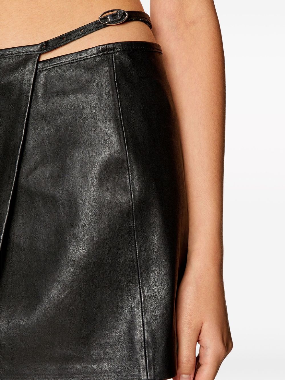 L-Kesselle leather skirt - 5