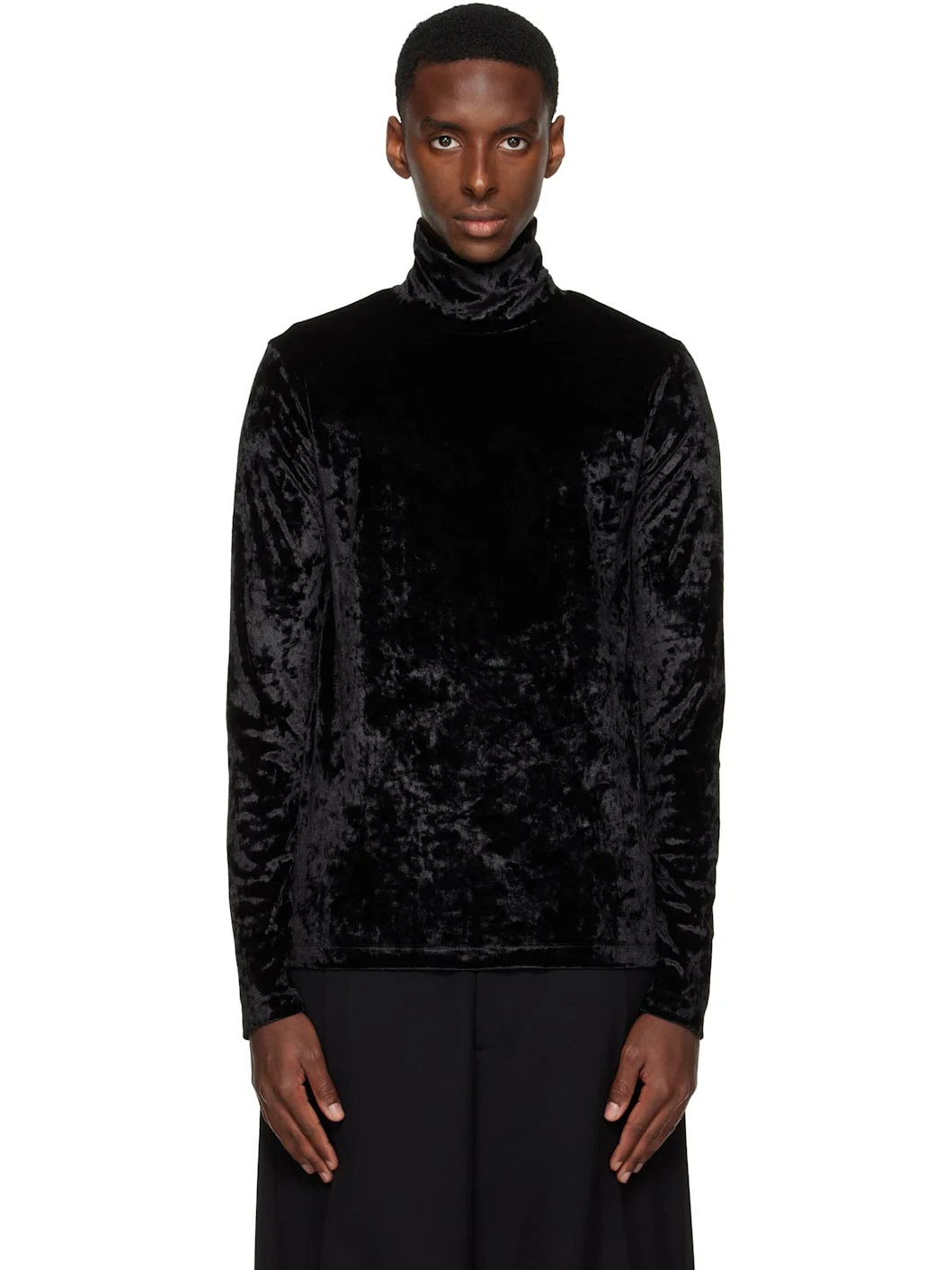 Black High Neck Top - 1