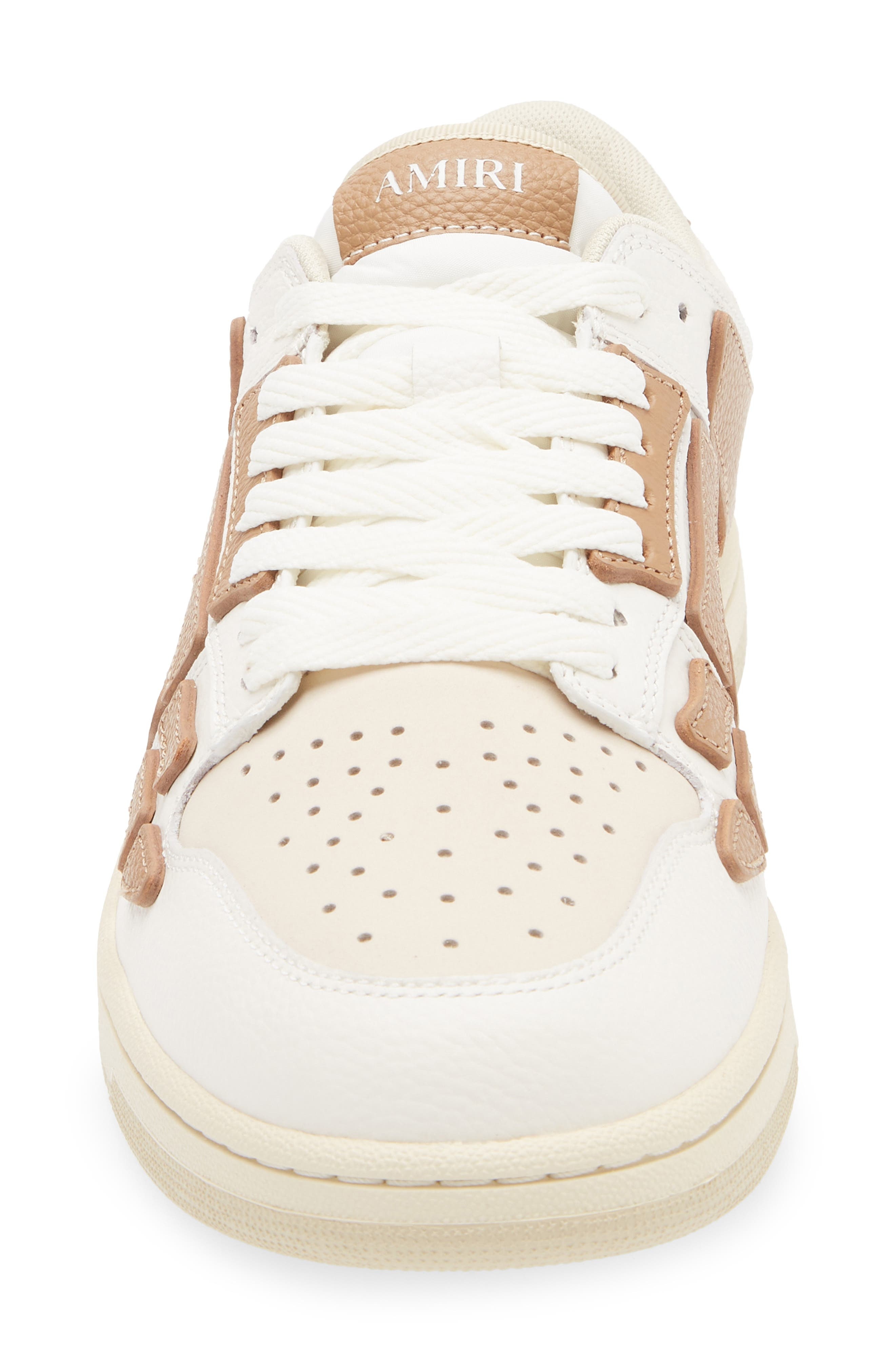 AMIRI Skeleton Low Top Sneaker in Camel at Nordstrom - 4