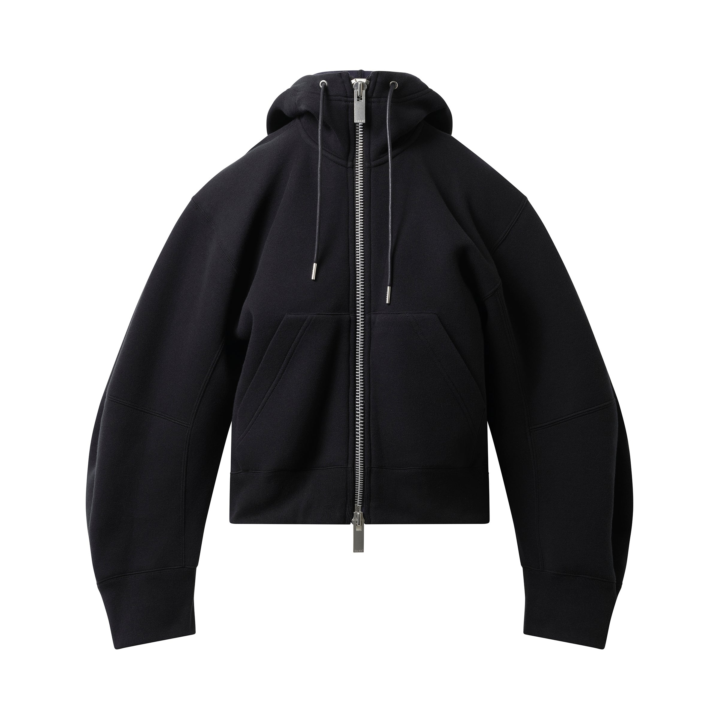 Sponge Sweat Zip-Up Hoodie in Black - 2